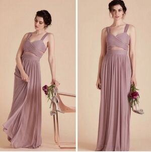 New Birdy Grey Elsye Dress Mesh Dusty Rose  XS